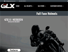 Tablet Screenshot of glxhelmets.com